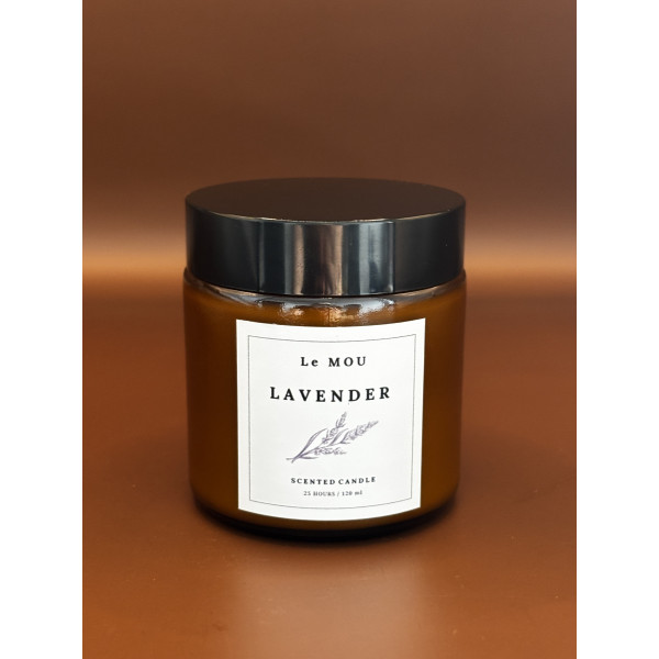 Świeca roślinna lawendowa 120 ml